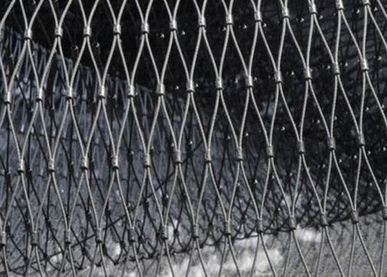 Customized Cable Rope Mesh Fencing With Frame 2.0Mm Rope Wire