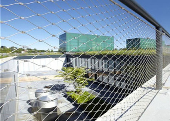Drop Safe 3mm Wire Rope Net Balustrade Or Railing Anti Acid Anti Alkali