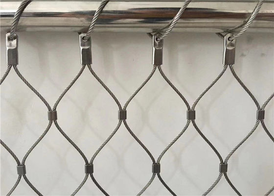 Polished Surface Zoo Wire Mesh with 60 Degree Diamond Mesh and Stainless Steel Wire Rope