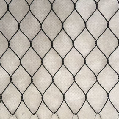 Diamond Stainless Steel Black Oxide Wire Rope Mesh For Bird Proof Net