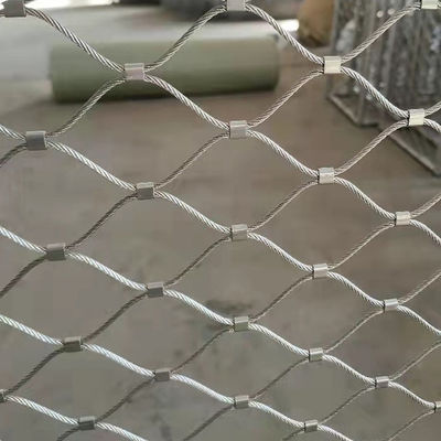 Zoo Animals Cage Aviary Mesh Flexible Stainless Steel Wire Rope Mesh Net