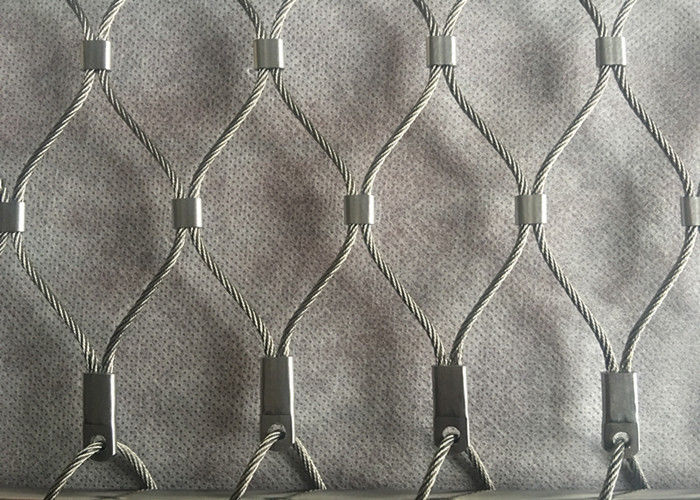 Stainless Steel Wire Rope Mesh Safety Net 7x19 Ferruled Style