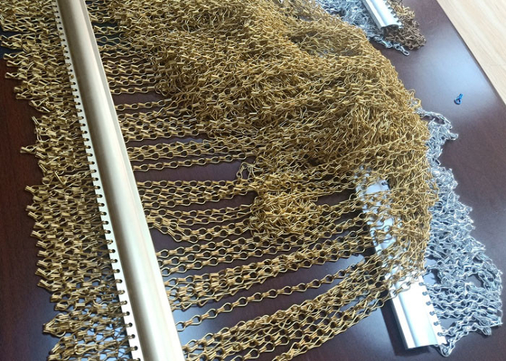 Dynasty アルミ チェーン リンク ドア カーテン フライ スクリーン メッシュ 90x210cm