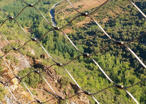 保護0.5-30meterによってXは非錆つくケーブルの網のフェルール台地の安全網ががちである