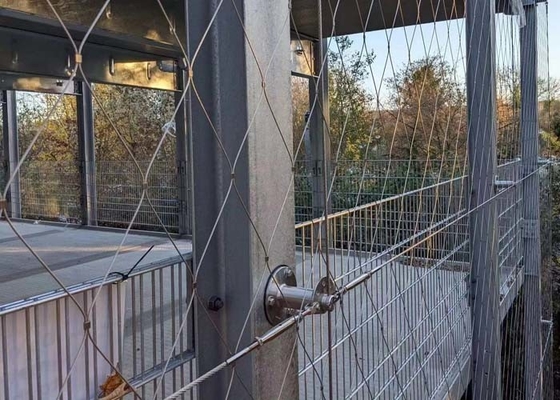 ロープの網の塀の建物のための適用範囲が広いステンレス鋼 ケーブルの網