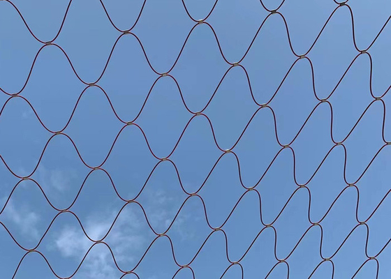 304 ステンレス鋼ケーブル ワイヤー ロープの網非錆びるポリ塩化ビニールは建築のために塗られました