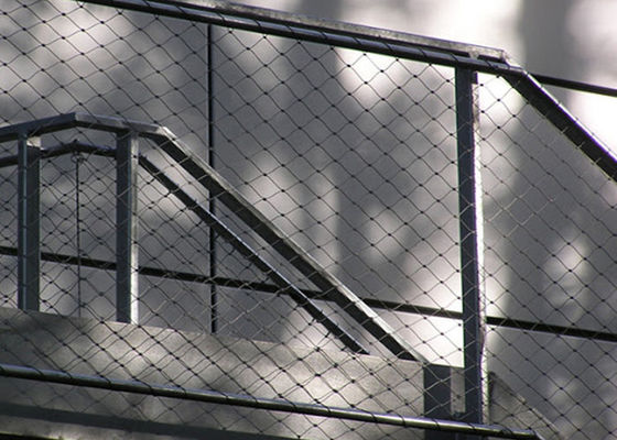 高い耐久性の網の堅い鋼鉄ロープの網25mm-300mmの開口サイズ