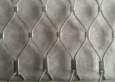 ステンレス鋼ワイヤーロープメッシュ安全ネット 7x19 フェルールスタイル