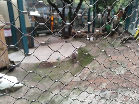 2mm ワイヤー網 ステンレス鋼のワイヤーロープ 鳥の網 囲い 動物園