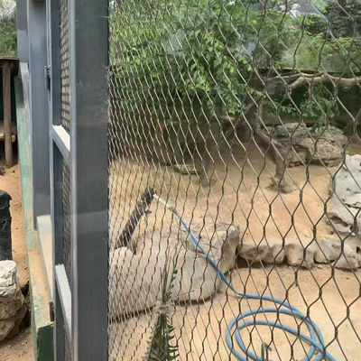 2mm 柔らかいステンレス鋼線ロープ網 動物園鳥居網