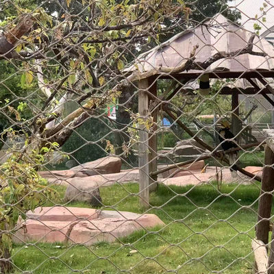 ステンレス鋼ワイヤーロープメッシュネット 屋外鳥小屋ネット 保護メッシュ