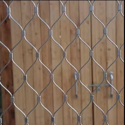 304 ステンレス鋼ケーブルフェンスメッシュ 鳥 飛行器 動物園 動物ケージ 落下防止