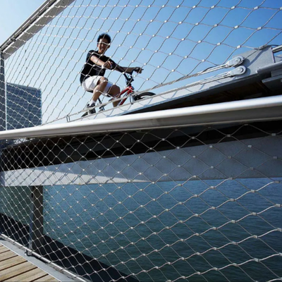 Anti-Falling Rope Net Stainless Steel Wire Rope X Tend Cable Mesh Balcony Stair Guard