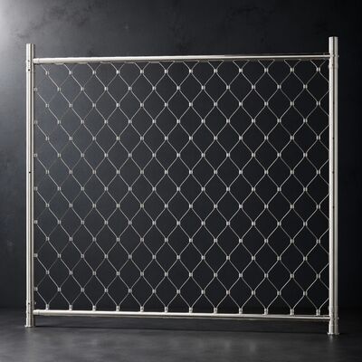 バルストラードインフィールケーブル 80x80mm 階段のためのフェルルロープ網