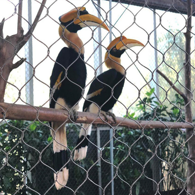 動物園特定の生態学的な7 x 7 Ssは編まれる網のトラのエンクロージャ手をロープをかける