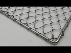 カスタマイズされた高さの手すりは網2.0mmワイヤー直径をケーブルで通信する