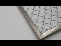 柔軟なステンレス鋼のフェルルロープロープメッシュ 建築ロンブスウェブネット