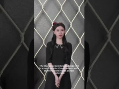 ステンレス鋼で編んだロープネット