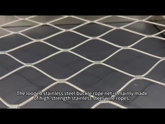 フレーム付きステンレス製バックルロープネット