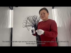 ステンレス鋼のワイヤロープ網袋