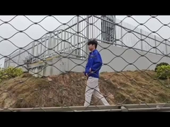 橋の護線用の落下防止のロープネット